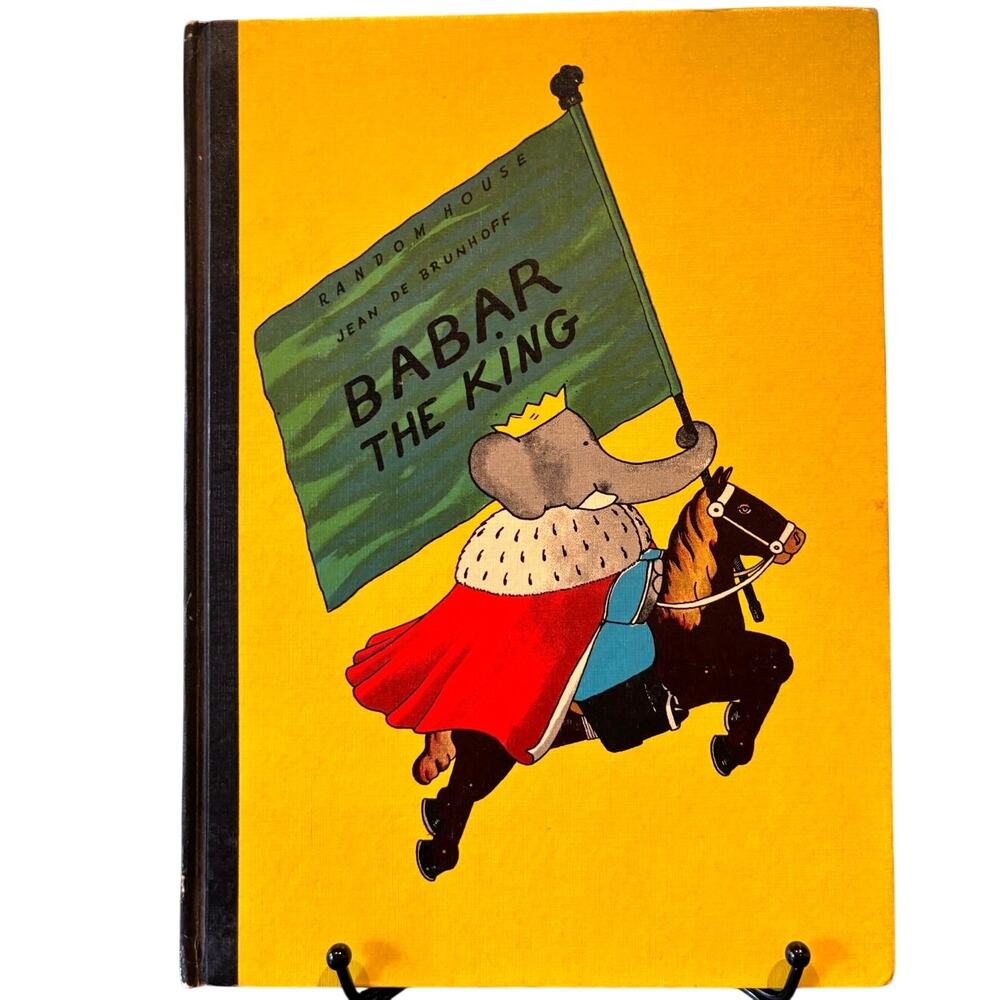 Vintage 1963 Babar the King Book by Jean De Brunhoff, Hardcover